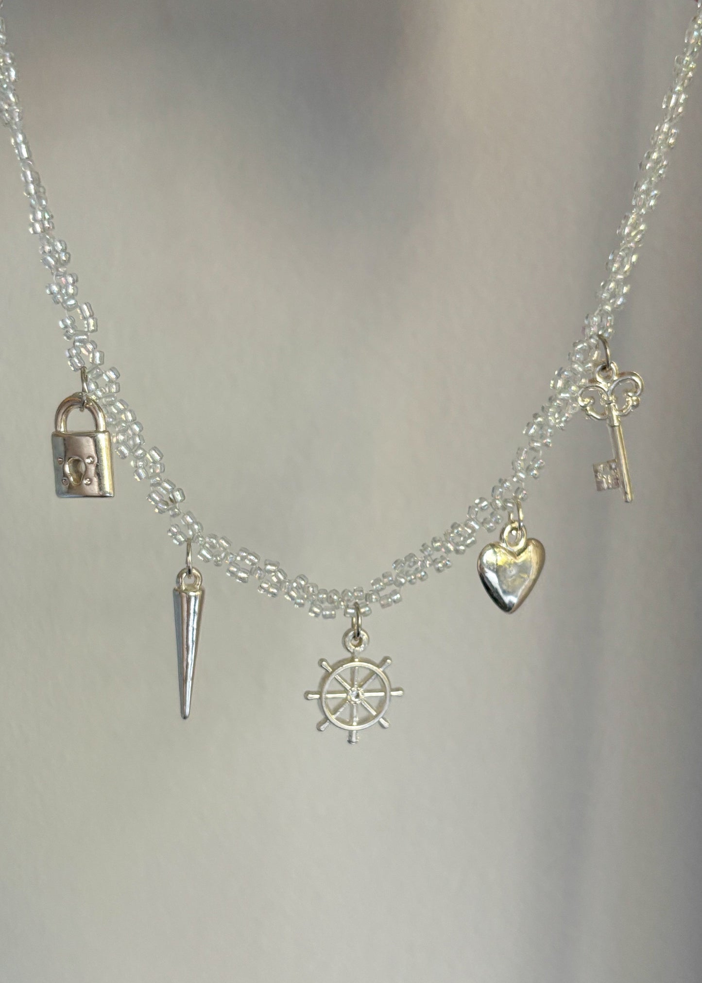 Collar Soleil Charms Plateado