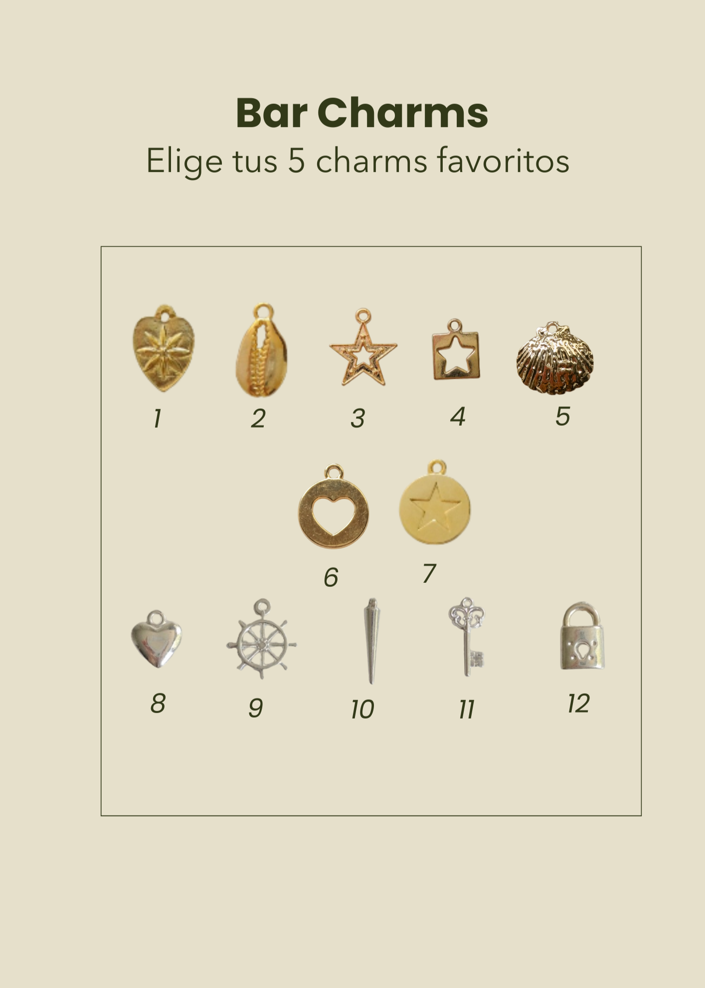 Collar Soleil Charms Plateado