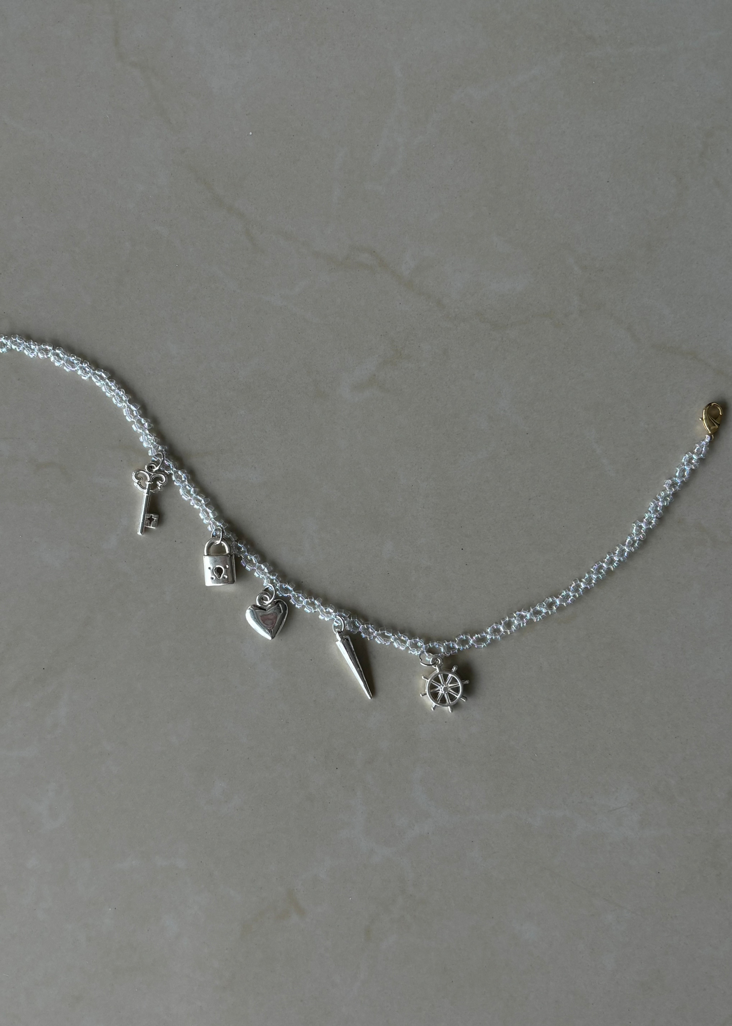 Collar Soleil Charms Plateado